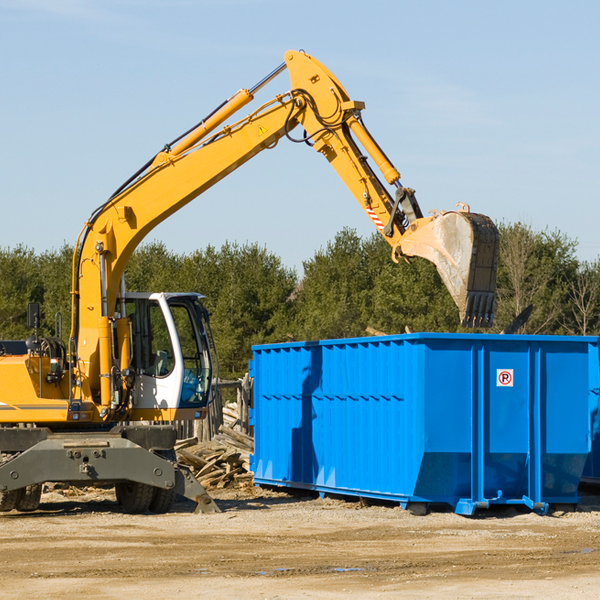 what size residential dumpster rentals are available in Preston Pennsylvania